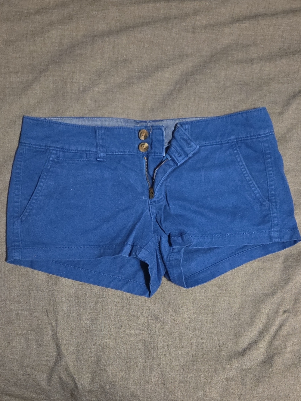 American Eagle Outfitters Royal Blue Women's Cotton Shorts